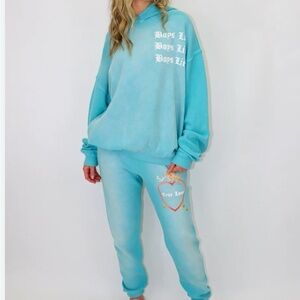 BOY LIE HEAD OVER HEELS TEAL SET